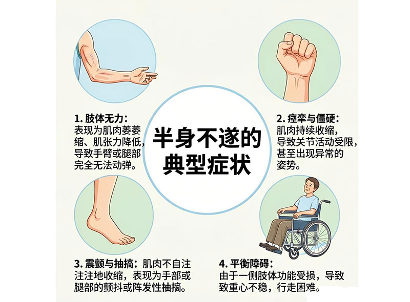 半身不遂典型肢体症状