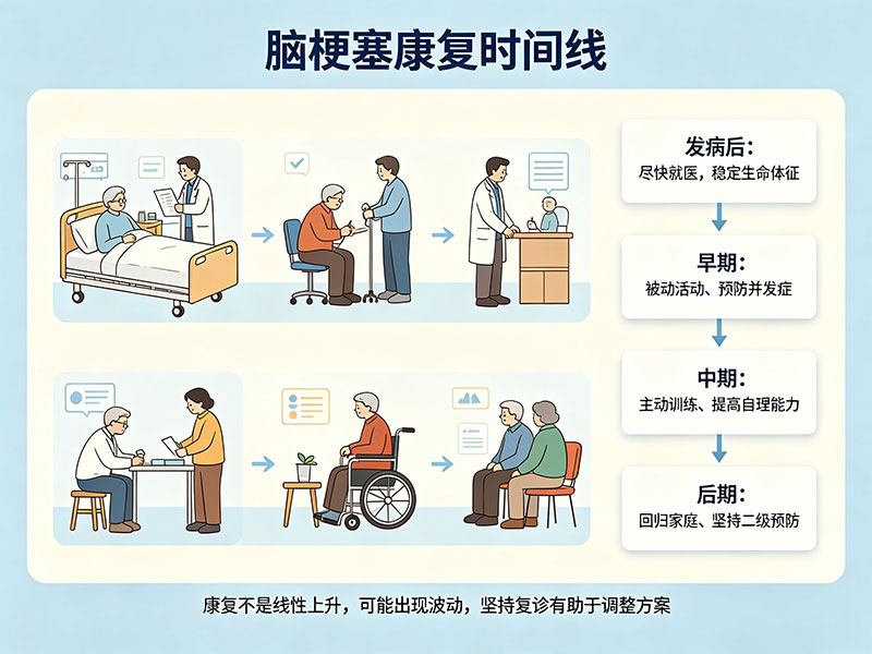 脑梗塞康复时间线