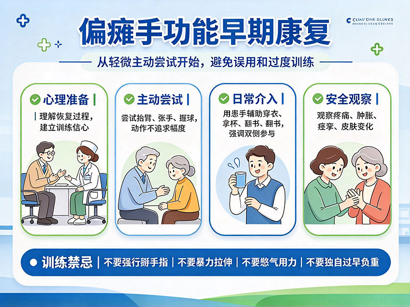 偏瘫手功能早期康复