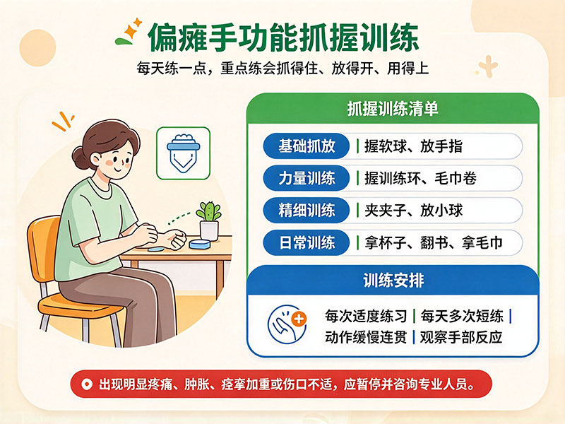 偏瘫手功能抓握训练