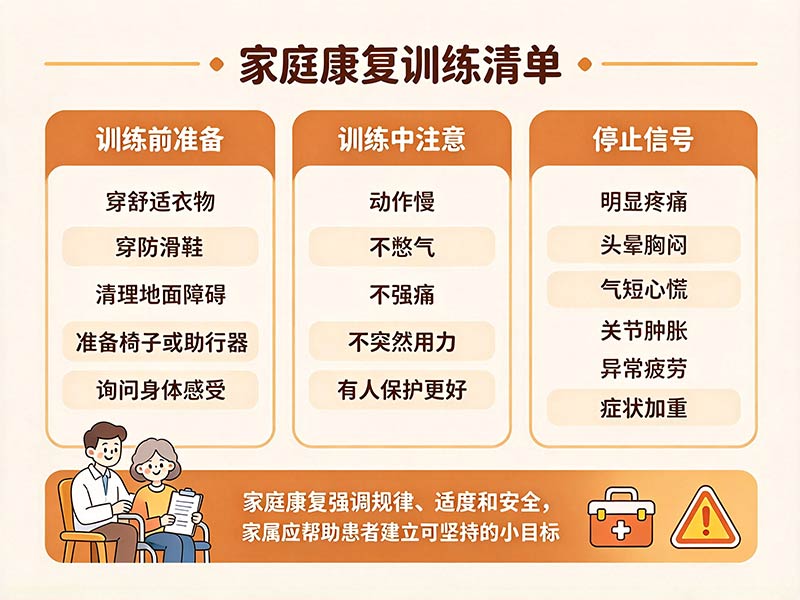 家庭康复训练方法