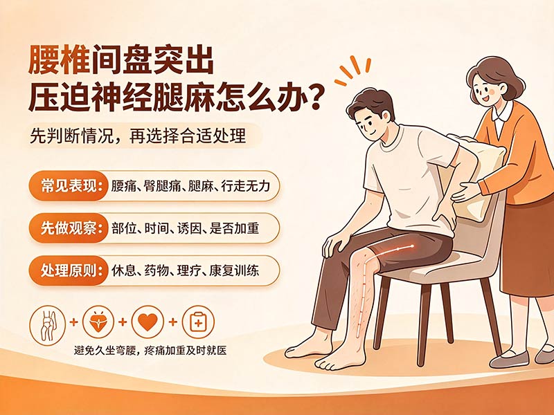腰椎间盘突出压迫神经腿麻怎么办