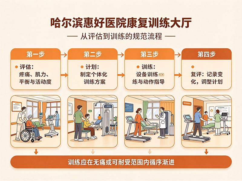 哈尔滨惠好医院康复训练大厅