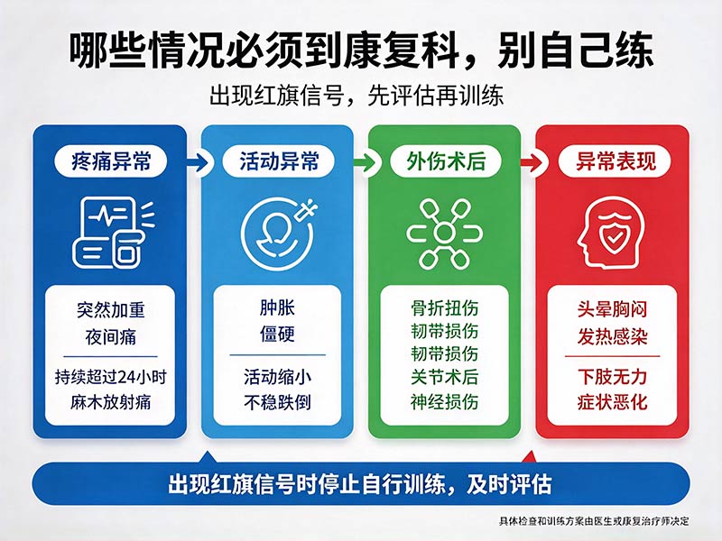 哪些情况必须到康复科,别自己练