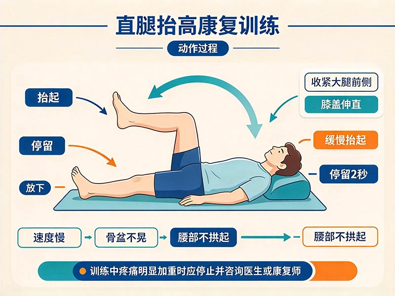 直腿抬高康复训练