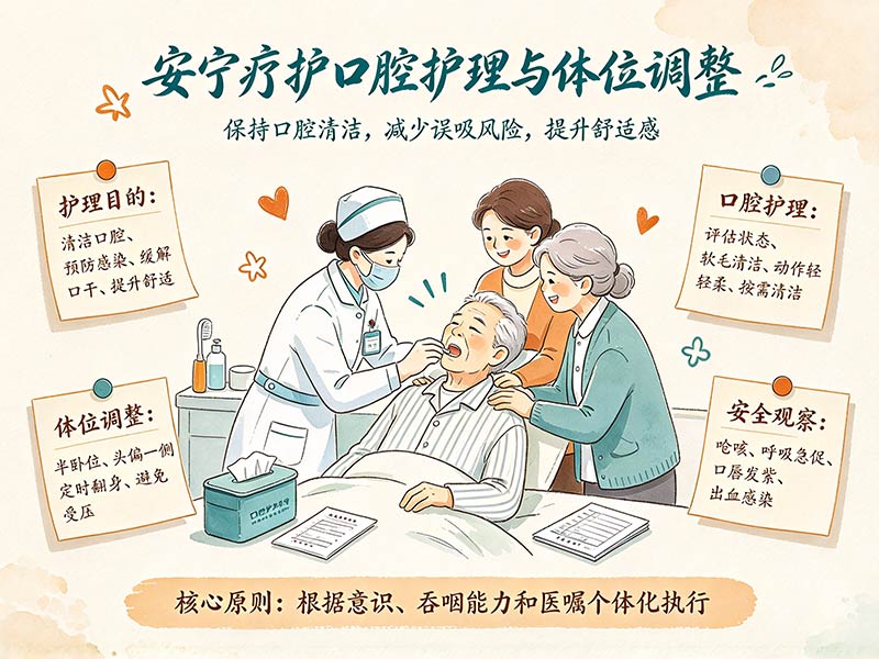 安宁疗护口腔护理与体位调整
