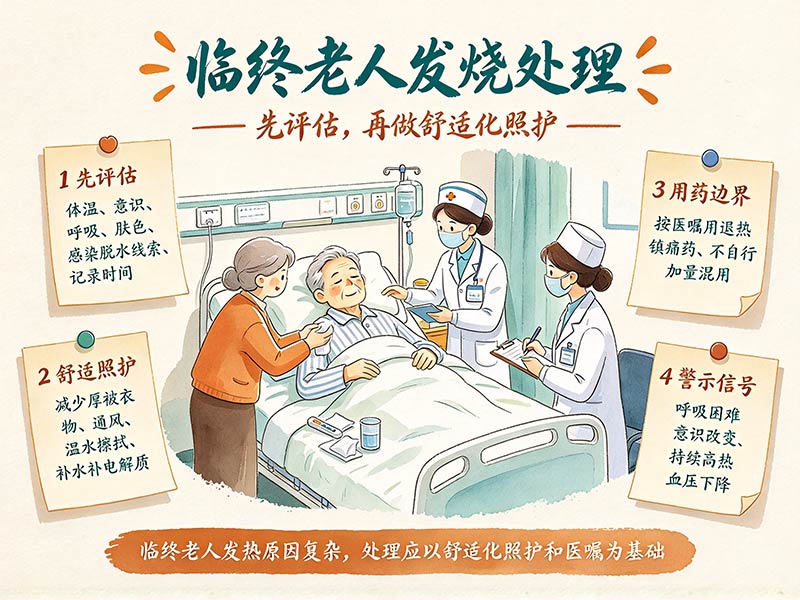临终老人发烧处理