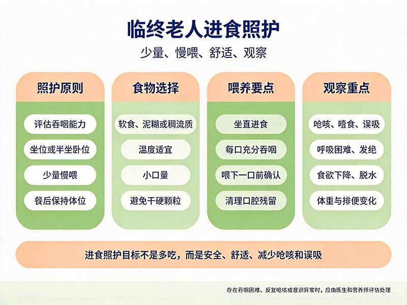 临终老人进食照护