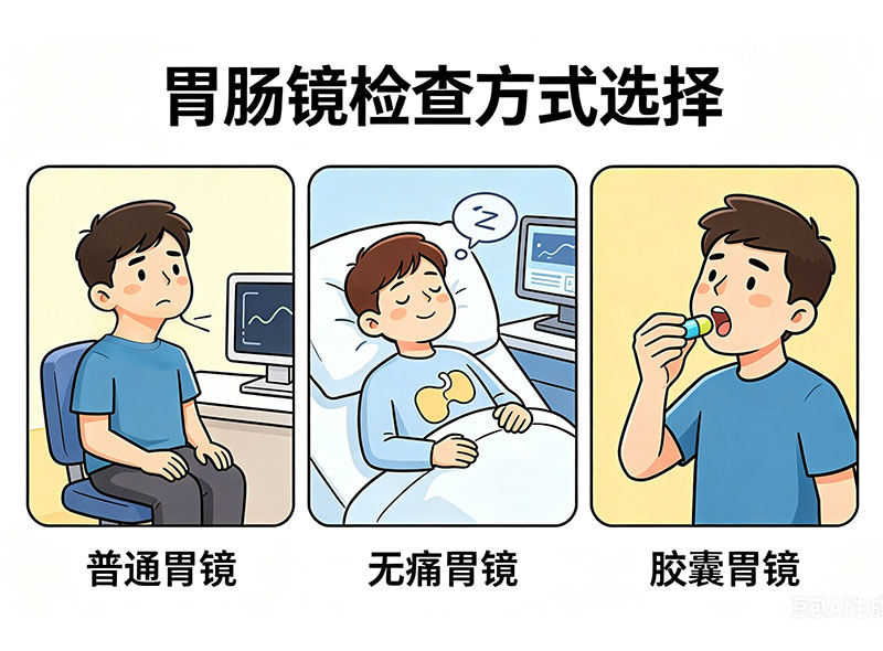 胃肠镜检查方式选择