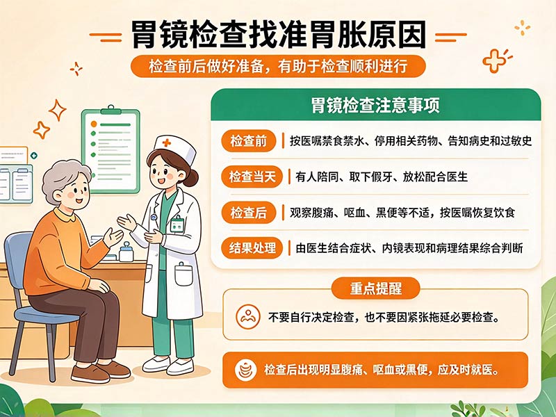 胃镜检查找准胃胀原因