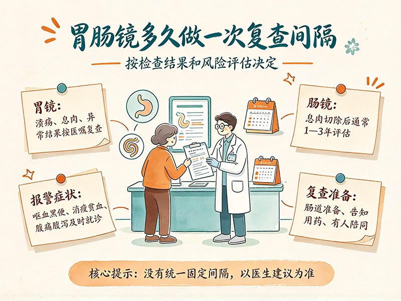胃肠镜多久做一次复查间隔