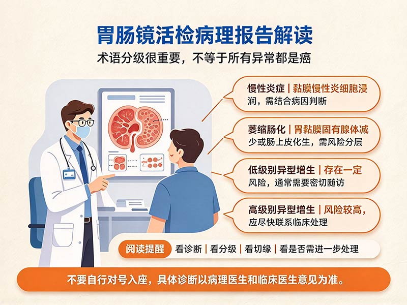 胃肠镜活检病理报告解读