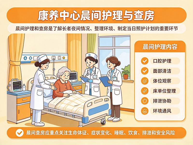 康养中心晨间护理与查房