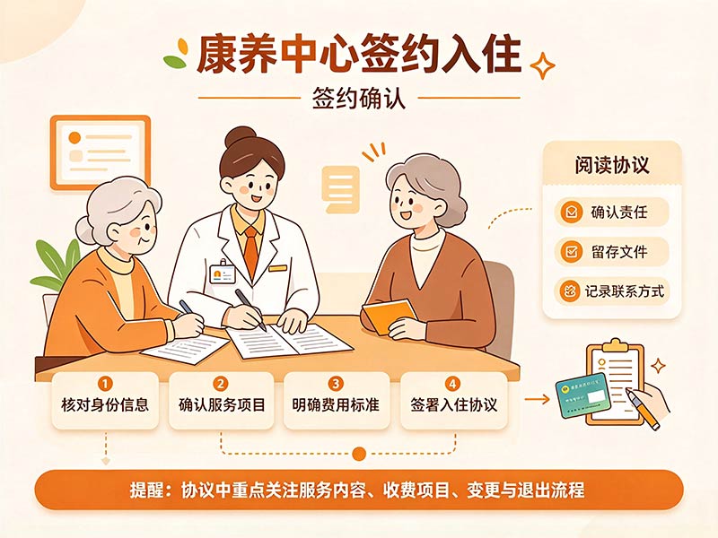 康养中心签约入住