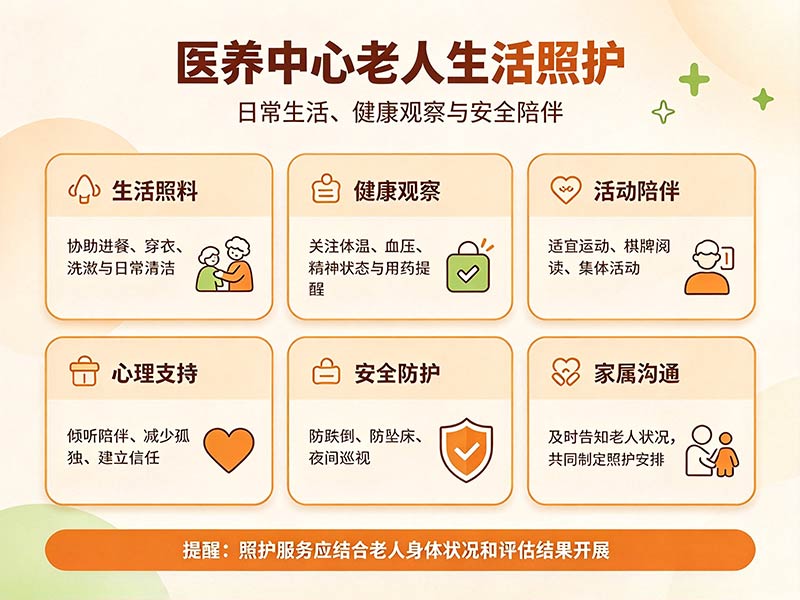 康养中心老人生活照护