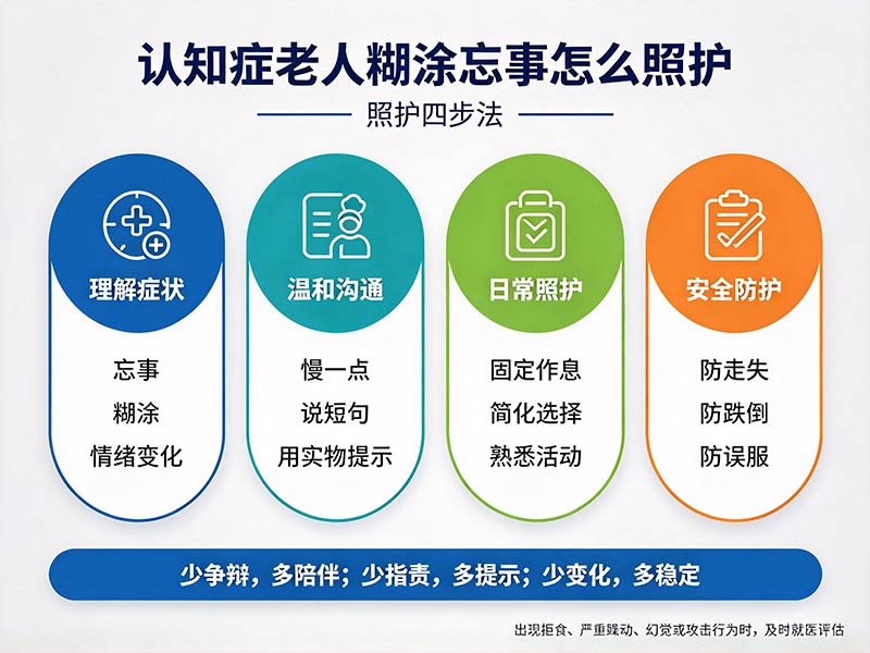 认知症老人糊涂忘事怎么照护