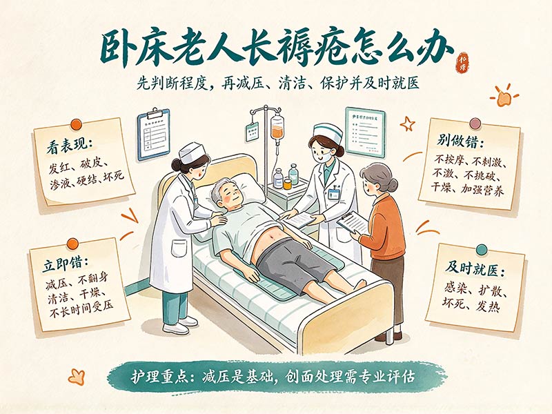 卧床老人长褥疮怎么办