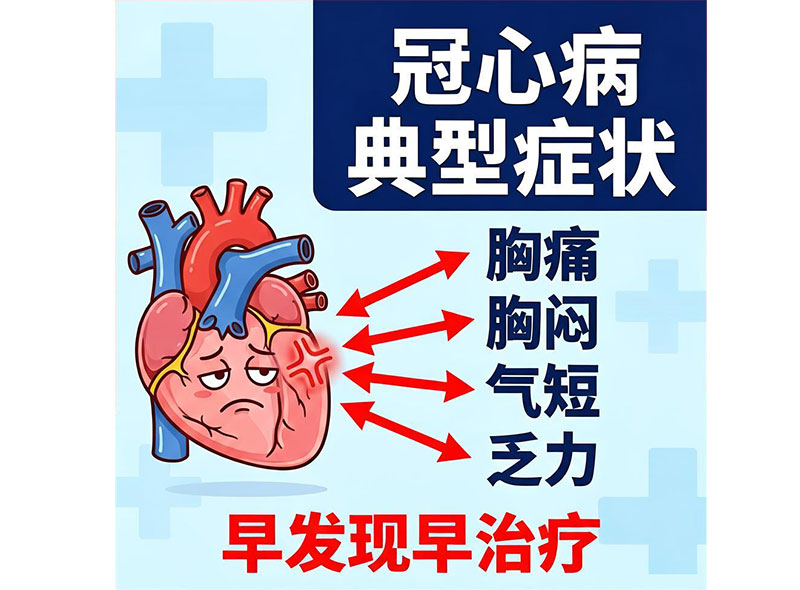 冠心病典型症状