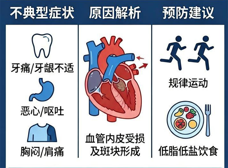 冠心病不典型症状