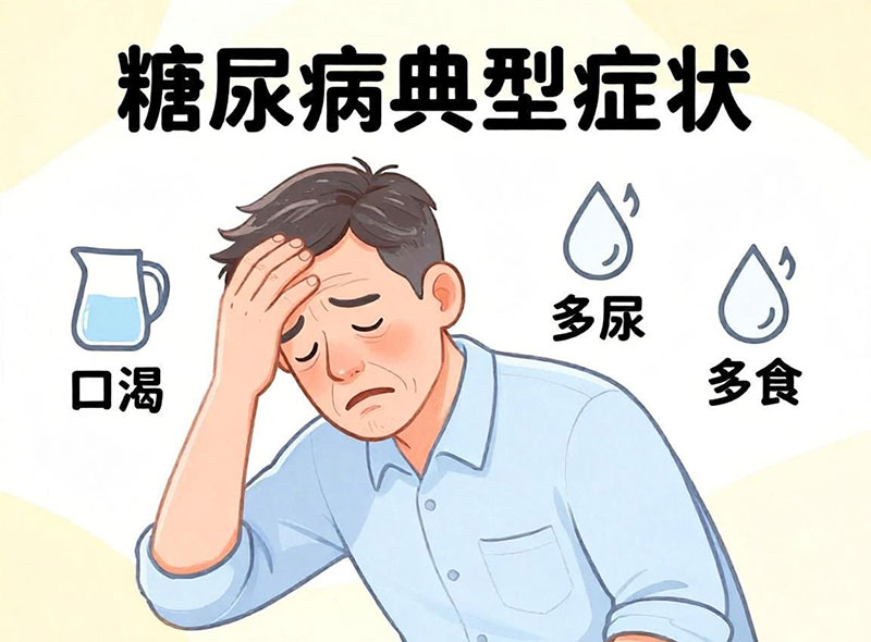 糖尿病典型症状表现