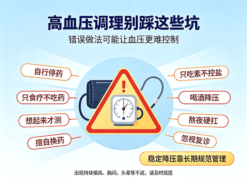 高血压调理常见误区