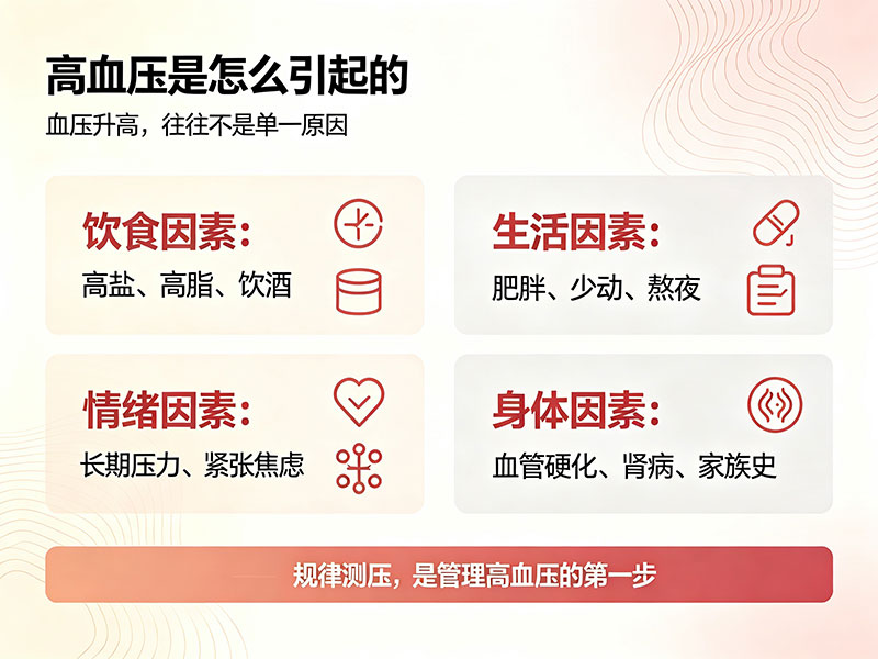 高血压是怎么引起的
