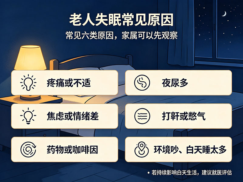老人失眠常见原因