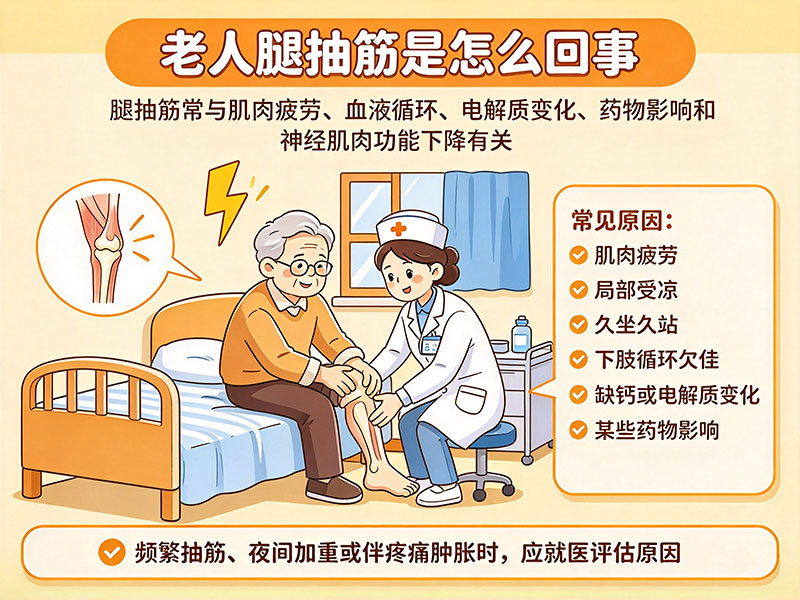 老人腿抽筋是怎么回事