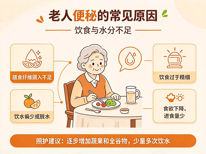 老人便秘的常见原因