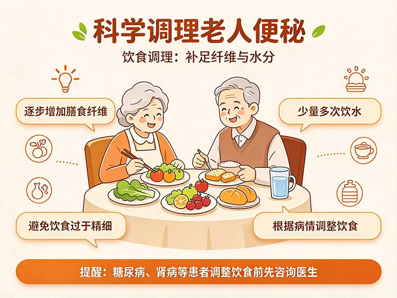 科学调理老人便秘