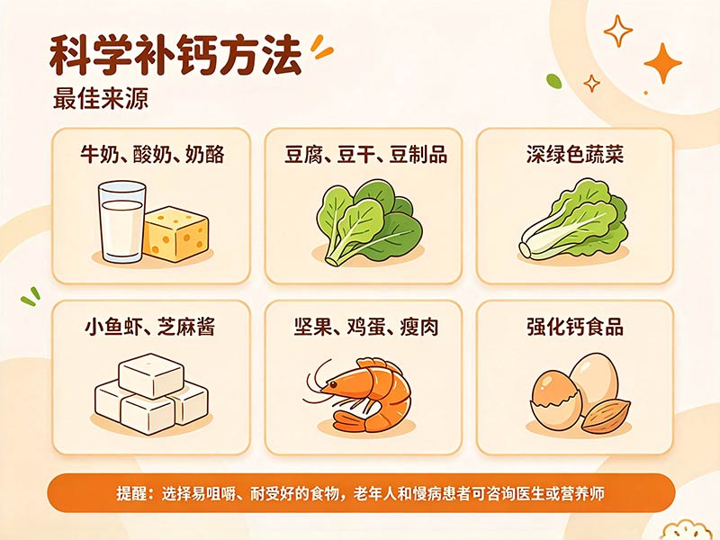 科学补钙方法