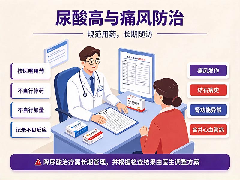 尿酸高与痛风防治